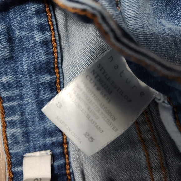 KanCan Nature Button Fly Jeans Size 25 Inseam 27 Distressed Vi… - Picture 3 of 9